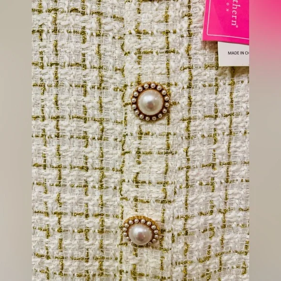 Women’s “Simply Southern” Scalloped Tweed Dress - Picture 4 of 11